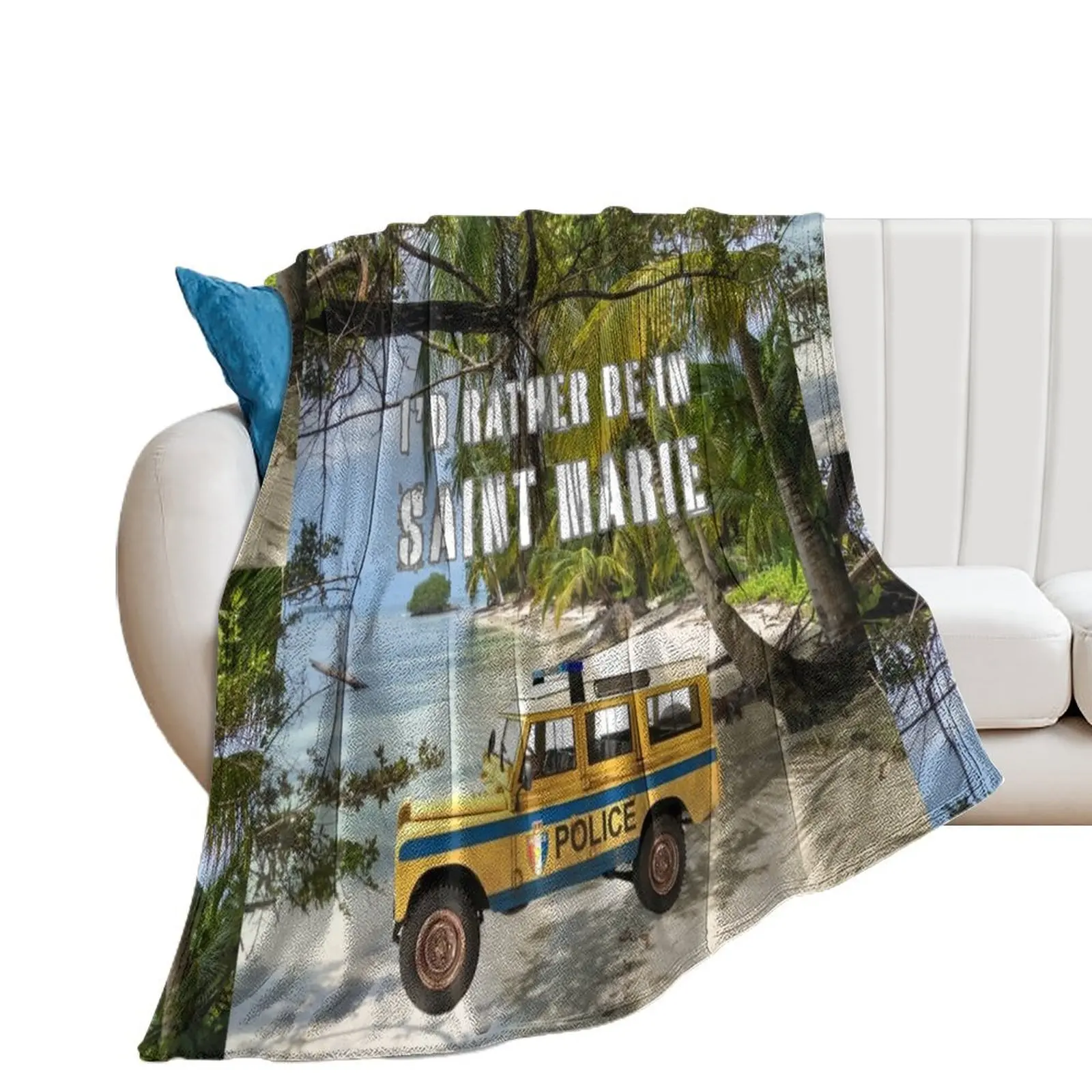 Saint Marie BBC Death in Paradise Throw Blanket Giant Sofa Kid'S Quilt Large Blankets