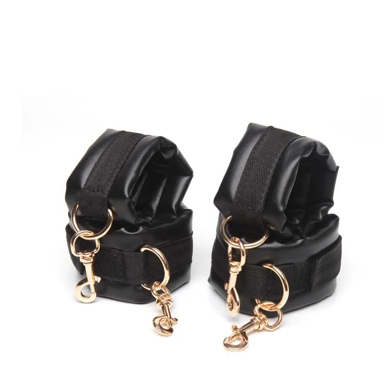 الجنس عبودية BDSM عدة القيود 4 قطعة مجموعات مع أصفاد قابل للتعديل المعصم الكاحل الكفة الوثن الكبار SM ألعاب الجنس لعب للمبتدئين #6