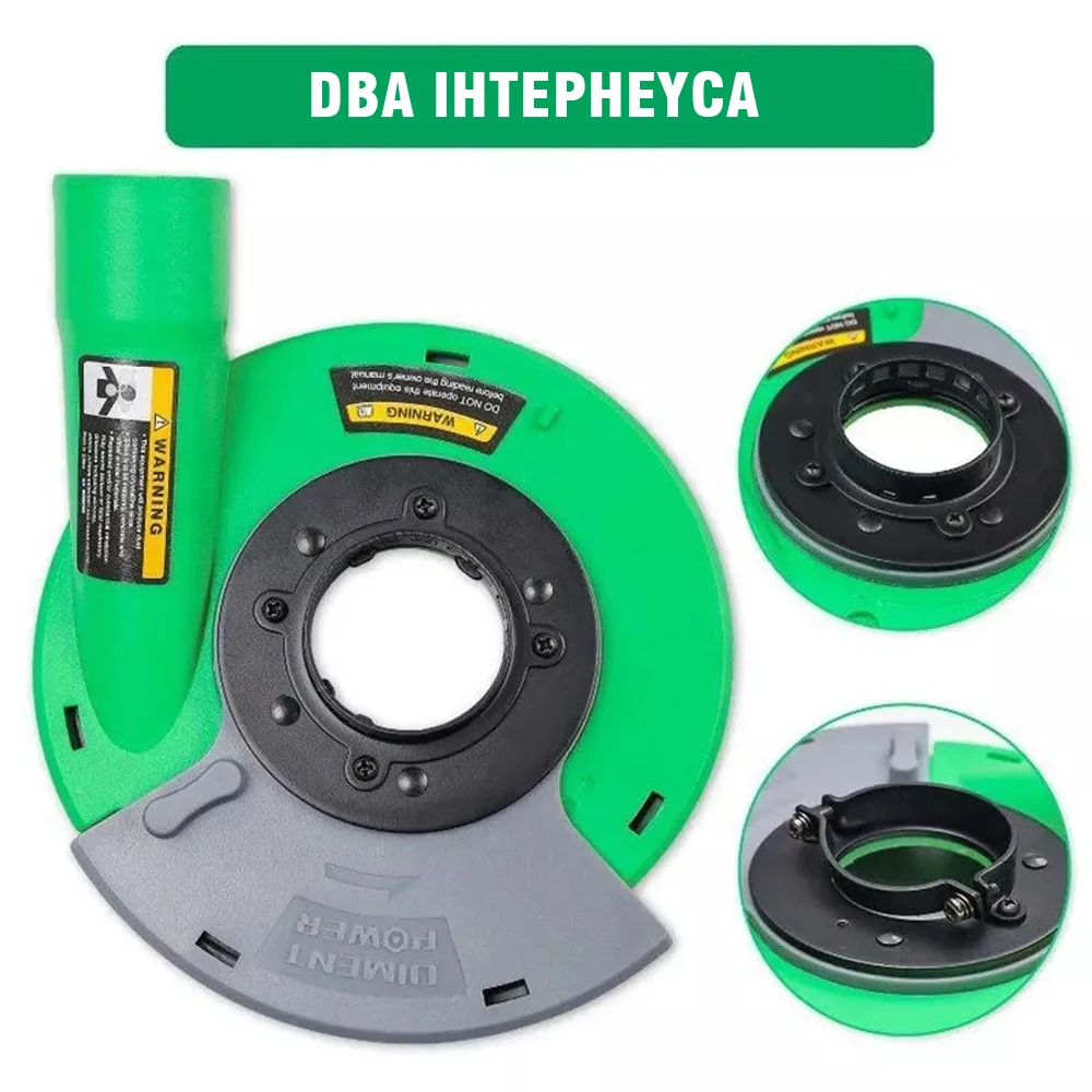 

Angle Grinder Dust Cover Vacuum Cleaner Stone Concrete Grinding and Cutting Dust-free Protective Cover Power Tool Accessories