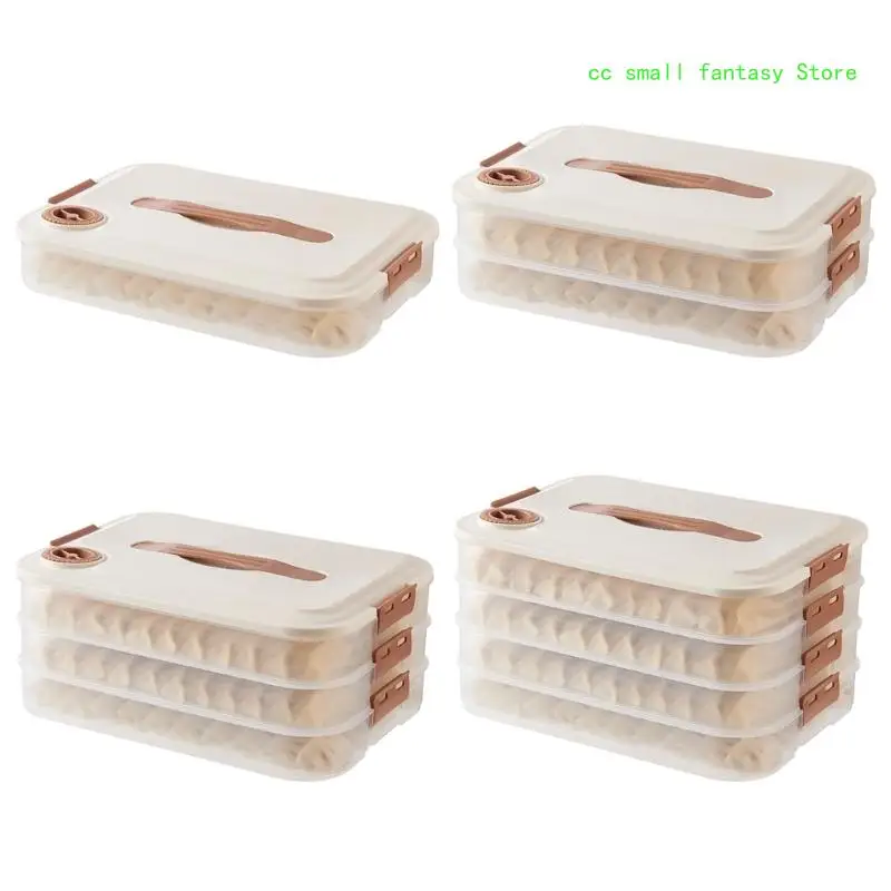 

R3MA Multi-layer Dumpling Storage Box with Lid Kitchen Refrigerator Keeping