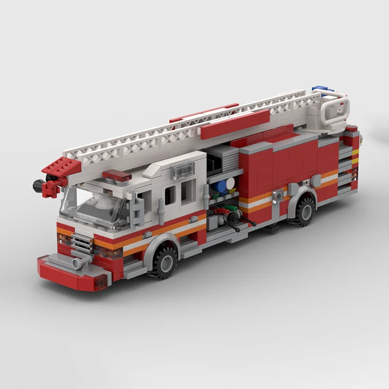 

City Cars Model Moc Building Bricks Modular Rescue Vehicle Model Technology Blocks Christmas DIY Toy Construction Gifts