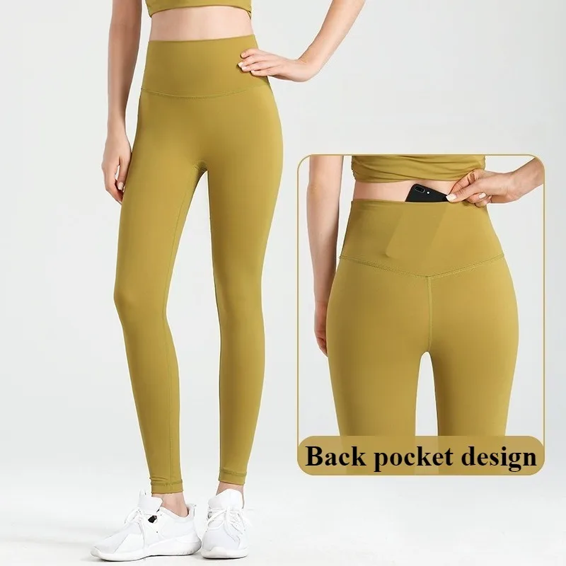 Damskie spodnie legginsy do kolan z wysokim stanem, bezszwowe spodnie sportowe do jogi, legginsy o wysokiej rozciągliwości, spodnie do biegania i fitnessu.