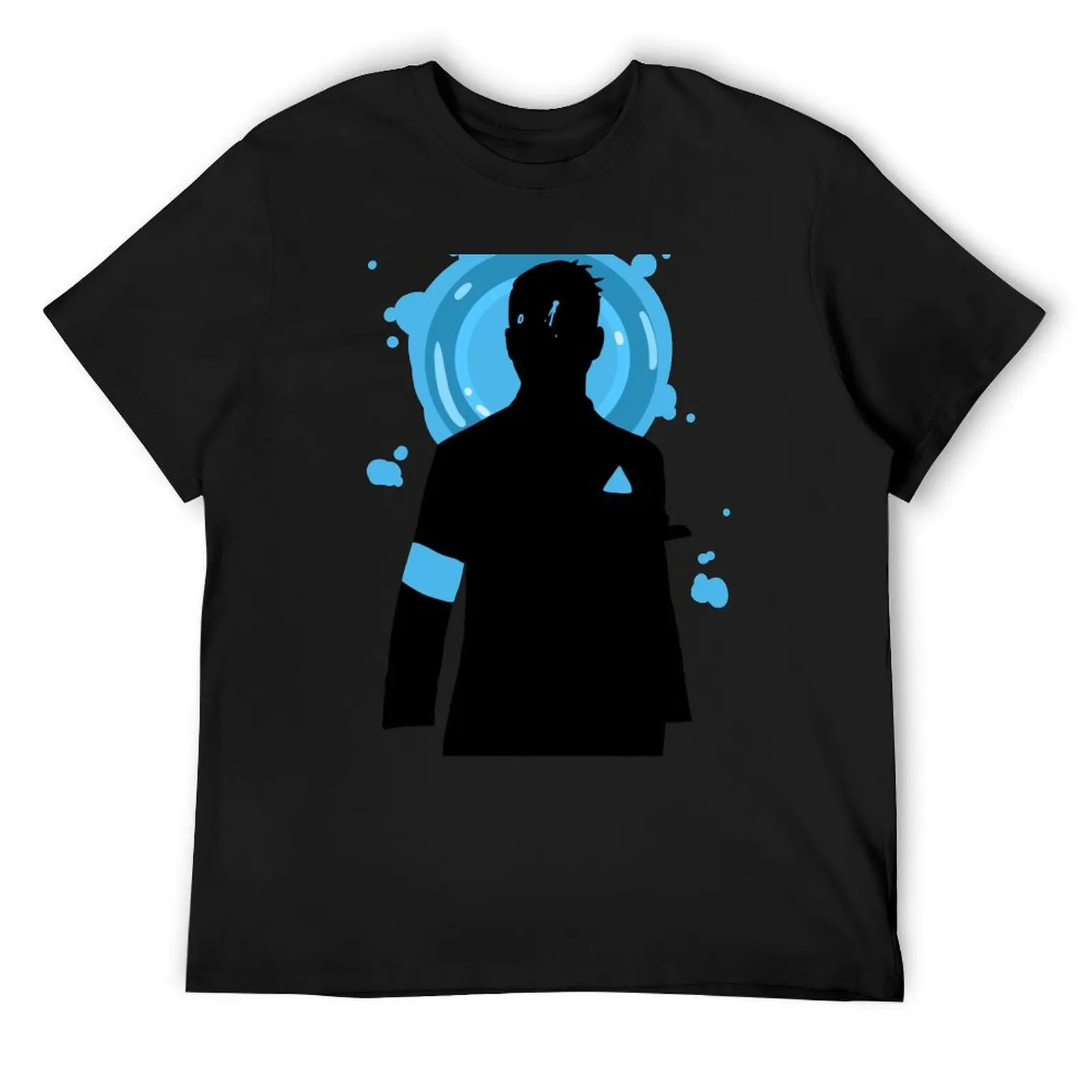 

Connor Detroit; Become Human silhouette T-Shirt Blouse blanks sports fans mens designer t shirt