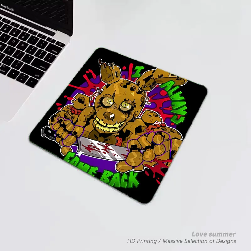 2026 New Desk Mat FNAF Small Mouse Pad Grass Type Mat Green Anime Gamer Gift Mat Computer Pad Office Mat