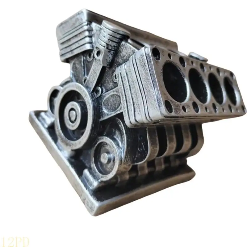 12PD Engine Imitation Pen Holder Desk Storage Solution Car Themed Resin Craft For Office Organization