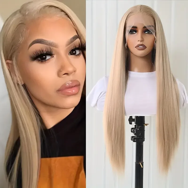 

Pre-Plucked High Quality Glueless Synthetic Hair Wig for All People
