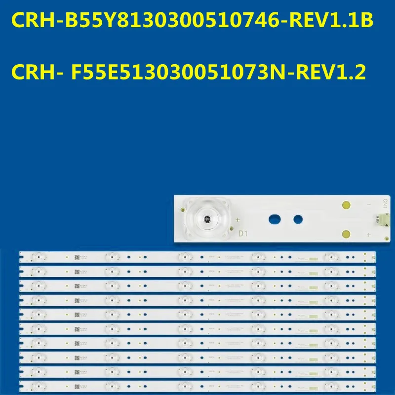 10-個-led-ストリップ-crh-f55u82303005106cc-rev10-crh-b5530300510725-rev10-ls55z51z-lq55al88y51-lq55al88u81-ls55al88u82-lsc550fn10