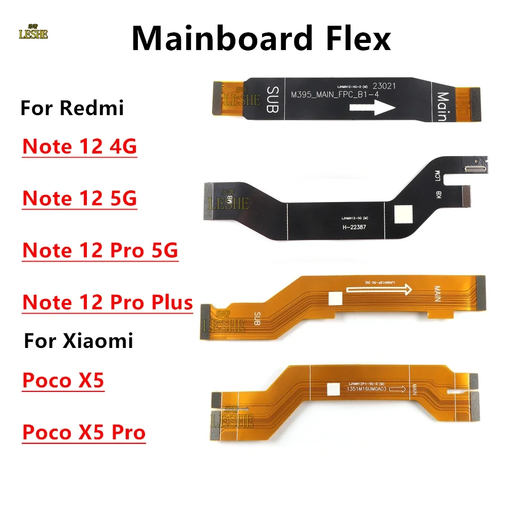 

Основная плата для Xiaomi Poco X5 Pro Redmi Note 12 Pro Plus 4G 5G, материнская плата для подключения USB-зарядки, гибкий кабель