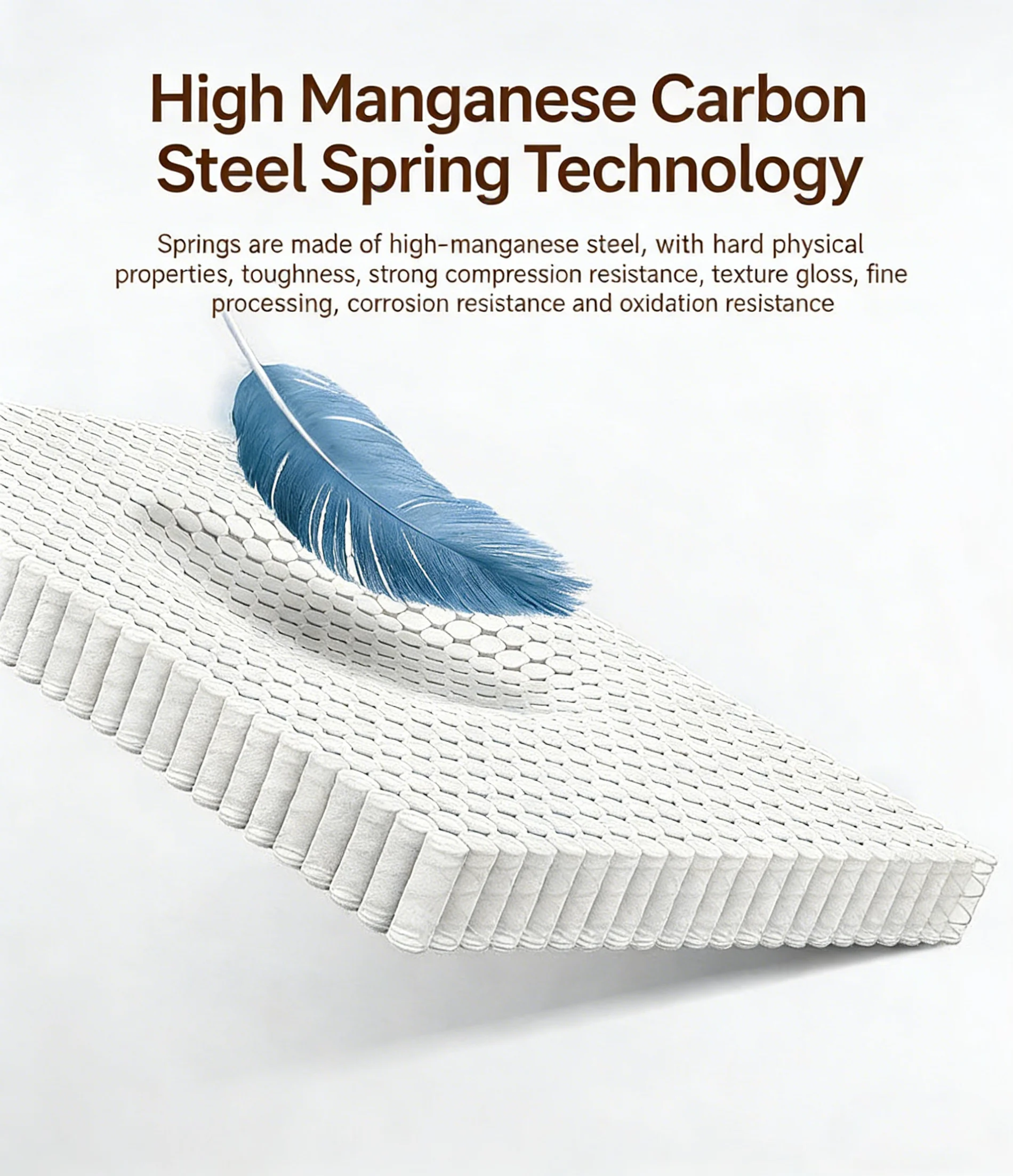 32 cm thick memory sponge bag spring mattress, orthopedic, foldable, compression roll, silent mattress