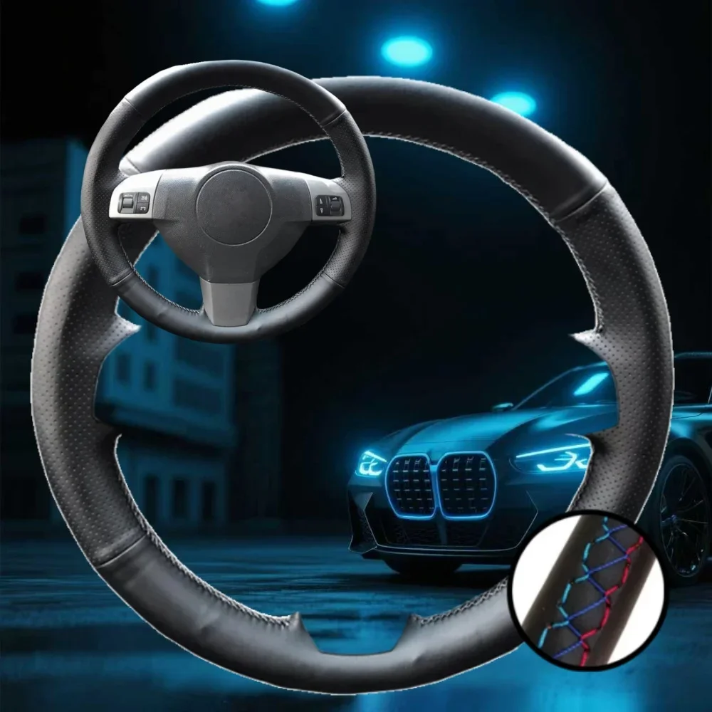 Customized Car Steering Wheel Cover For Opel Astra(H) Zaflra(B) Signum Vectra(C) Car Accessories Hand-sewn Steering Wrap