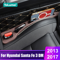 For Hyundai Santa Fe 3 DM 2013 2014 2015 2016 2017 1 Pair Car Seat Gap Stuff Side Seam Leakproof Storage Box Accessories