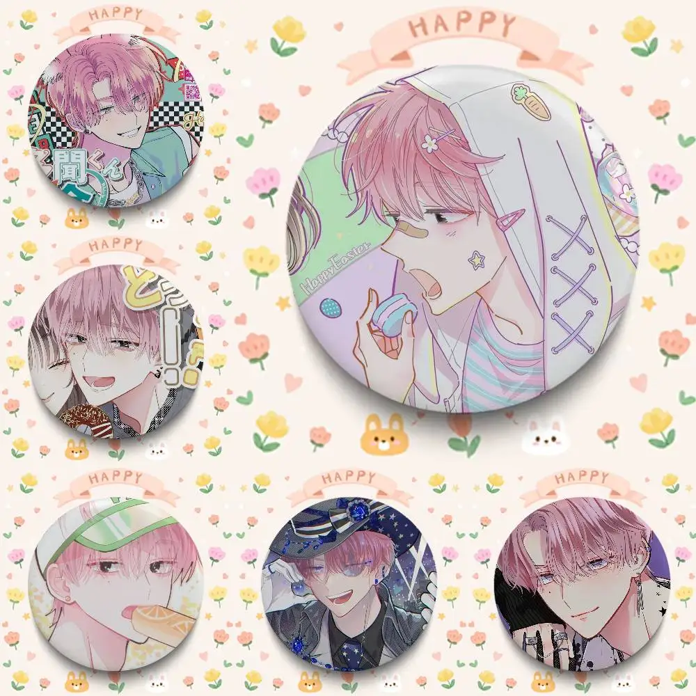 T-Tamon Kun Anime Badges 25 32 44 58 75 Mm Round Cosplay Pin Bag Decor Fans Collect Friends Gifts Brooch Souvenir
