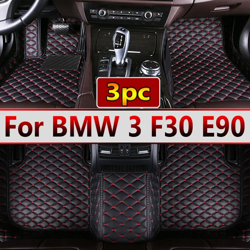 Car Floor Mats For BMW 3 F30 E90 330i 335i 320i Five Doors 2008 2009 2010 2011 2012 Foot Pads Carpet Cover Interior Accessories