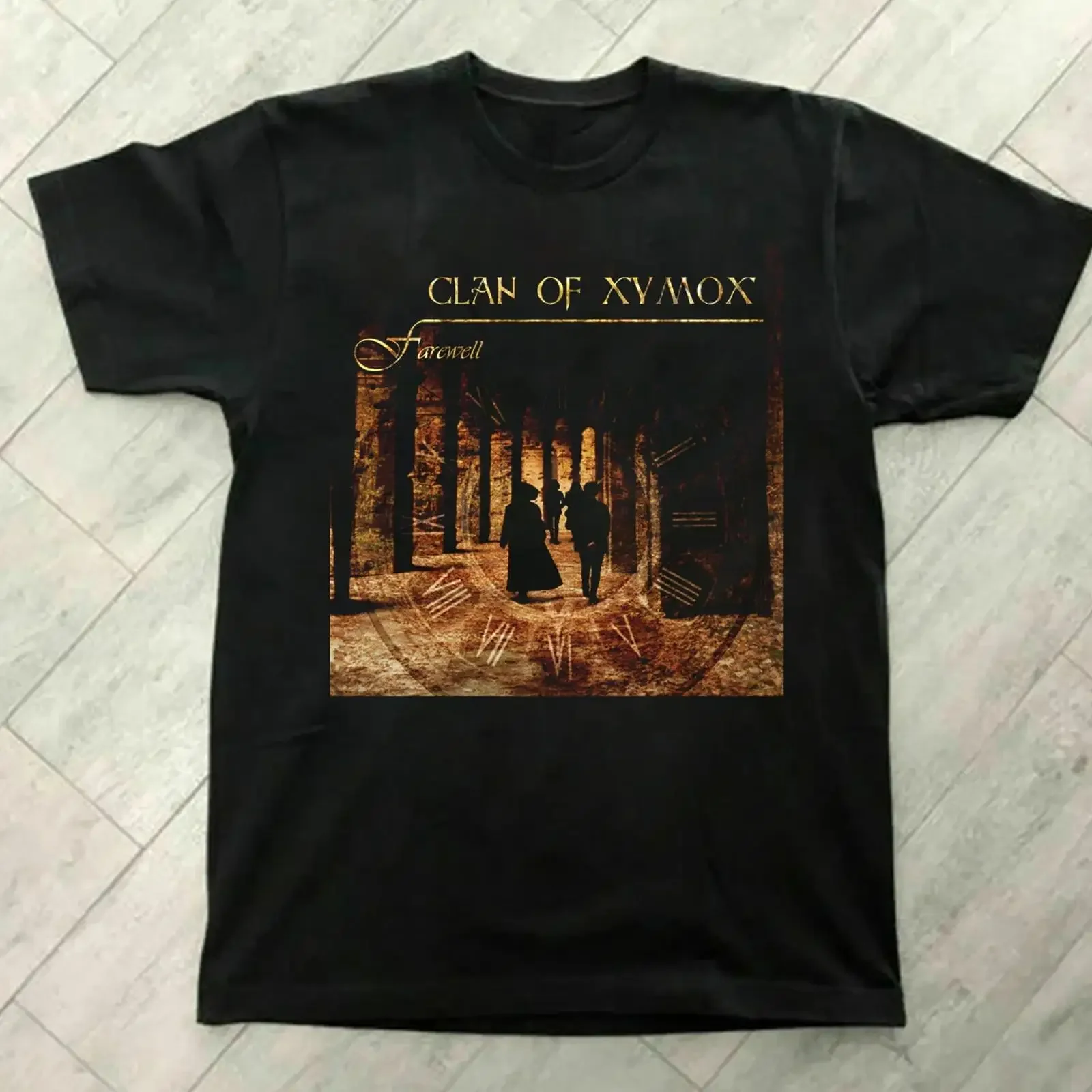 Футболка унисекс Clan of Xymox Farewell из хлопка с коротким рукавом, винтажная, мягкая, дышащая, эластичная, повседневная, модель BS217