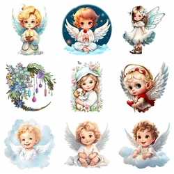 Cartoon cute little angel Heat Transfer patch for clothing DIY children's printing, used for clothing ironing applications