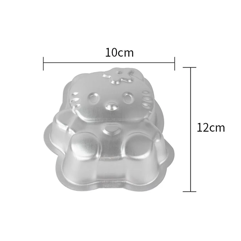 Sanrio Hello Kitty Aluminum Kitchen Baking Mold for Cake Dessert Pudding Jelly Cupcake Mold Personalized Mini Oven Cupcake Molds