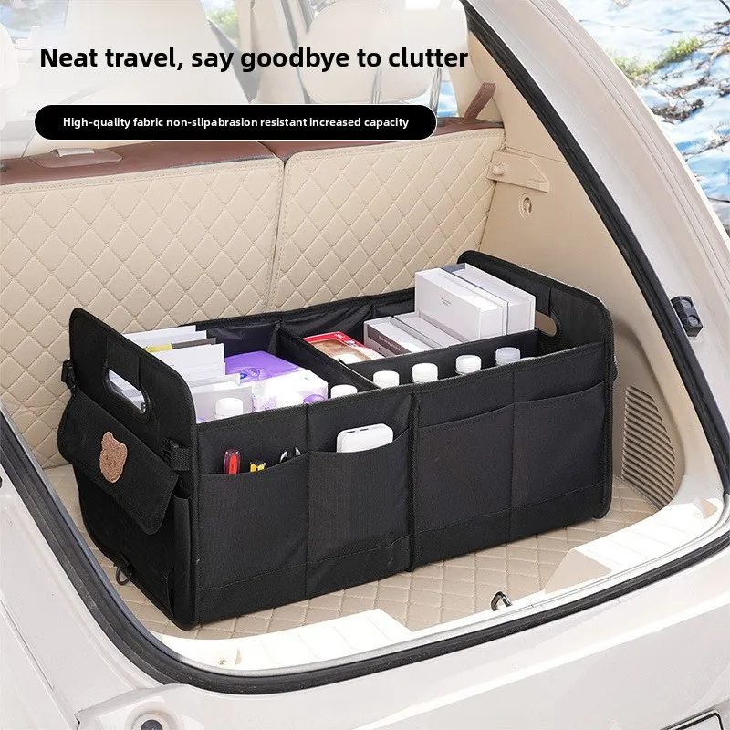 

Car storage box foldable trunk storage box waterproof Oxford fabric multi-layered large-capacity storage box