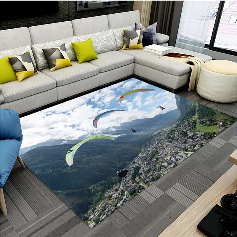 Skydiving Carpet Sport Area Rug Carpet Soft Play Mat Rugs for Bedroom Rug Non-slip Rugs Birthday Gift Rugs Living Room Carpet