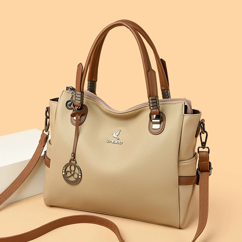 New Crossbody Bag Women's Single Shoulder Bag Women's Large Capacity Middle aged Fashion Mom Bag