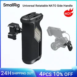 SmallRig Universal Rotatable NATO Side Handle, 360° Bi-Directional Rotation Handle Grip For DSLR Camera Cage For Plate -4359