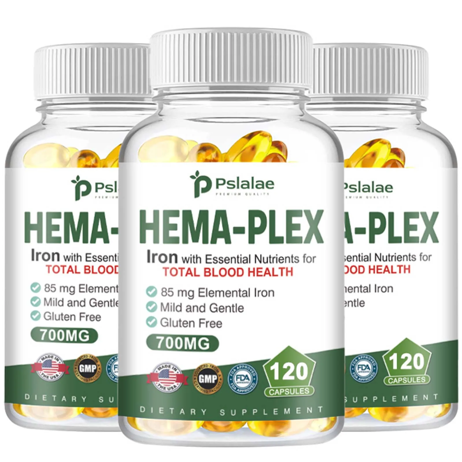 

Hema-Plex Iron - for Overall Body Health, A Holistic Health, Promotes Healthy Red Blood Cell Production
