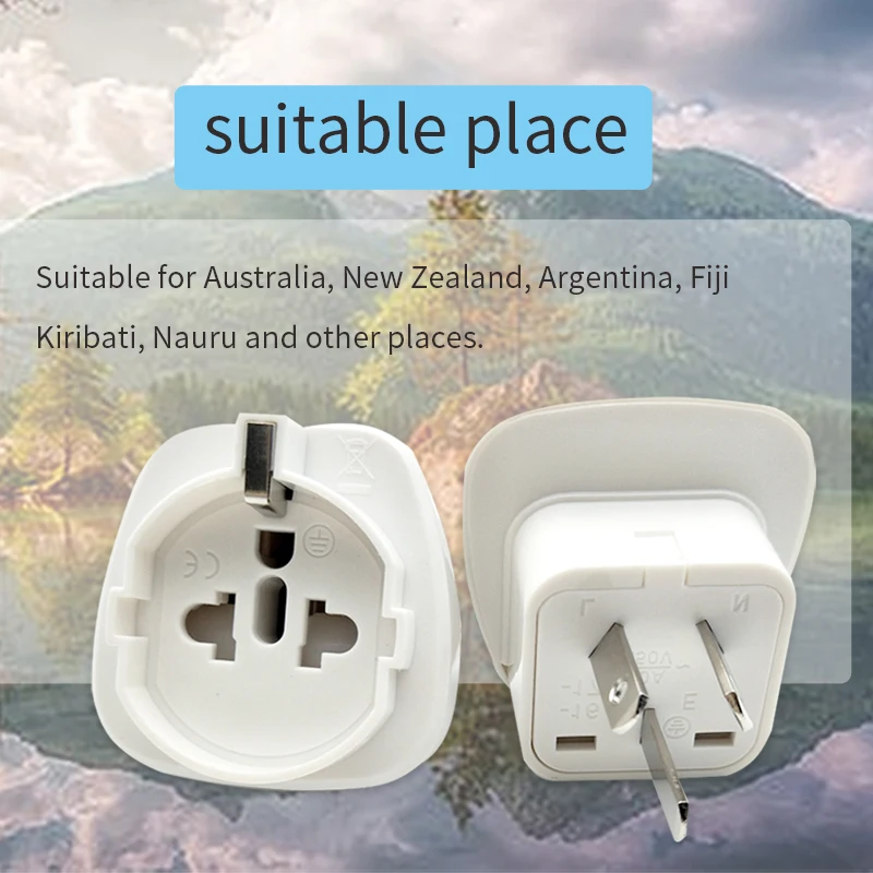 AU Adapter 10A 250V Power Socket New Zealand Argentina China Travel Study Abroad Conversion Plug Computer Mobile Phone Charger