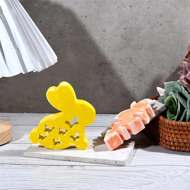 قوالب سيليكون متينة لأرنب عيد الفجل والفجل ديكورات عرض المنزل Y4QC #3