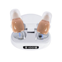 Mini Rechargeable CIC Hearing Aids Invisible Digital Hearing Aid Deafness Adjustable Sound Amplifier Noise Canceling Audifonos