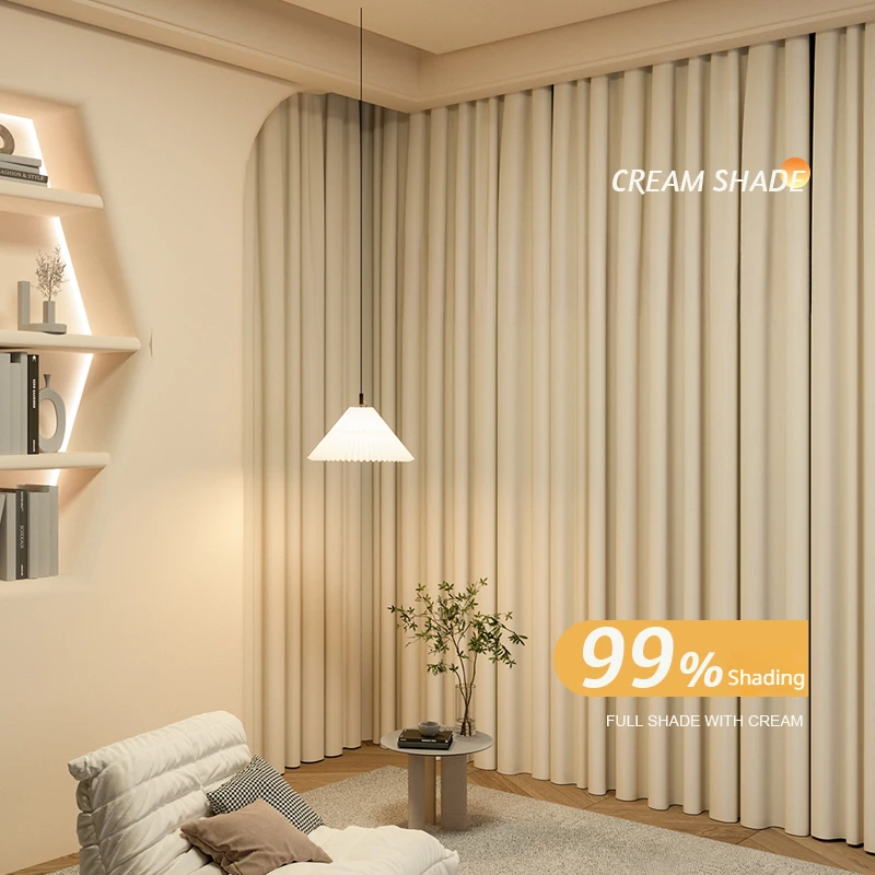 

Modern Living Room Large Curtains Light Luxury Bedroom Full Blackout Curtain Hotel Sunscreen Drape Thick Drapes High Shading 90%