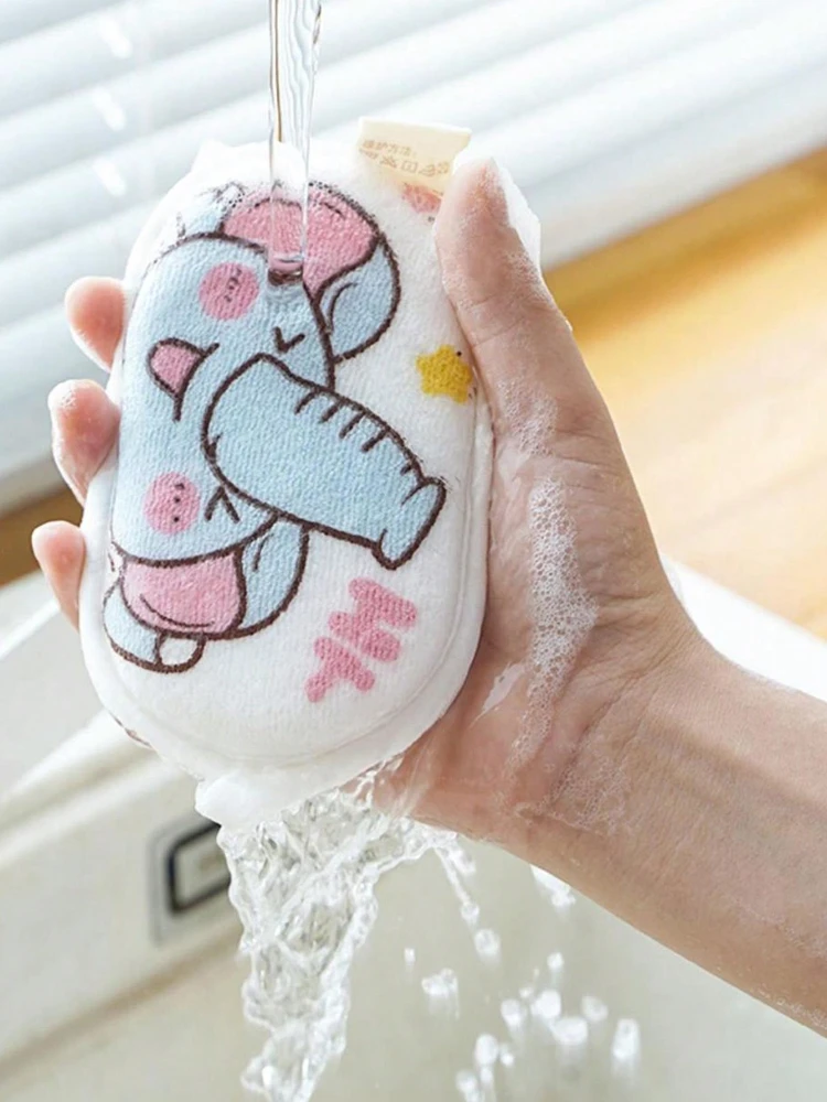 Baby Bath Brushes Sponge Children's Scrubbing Towel Bath Ball Cartoon Newborn Sponge Bath Towel Baby Care Items