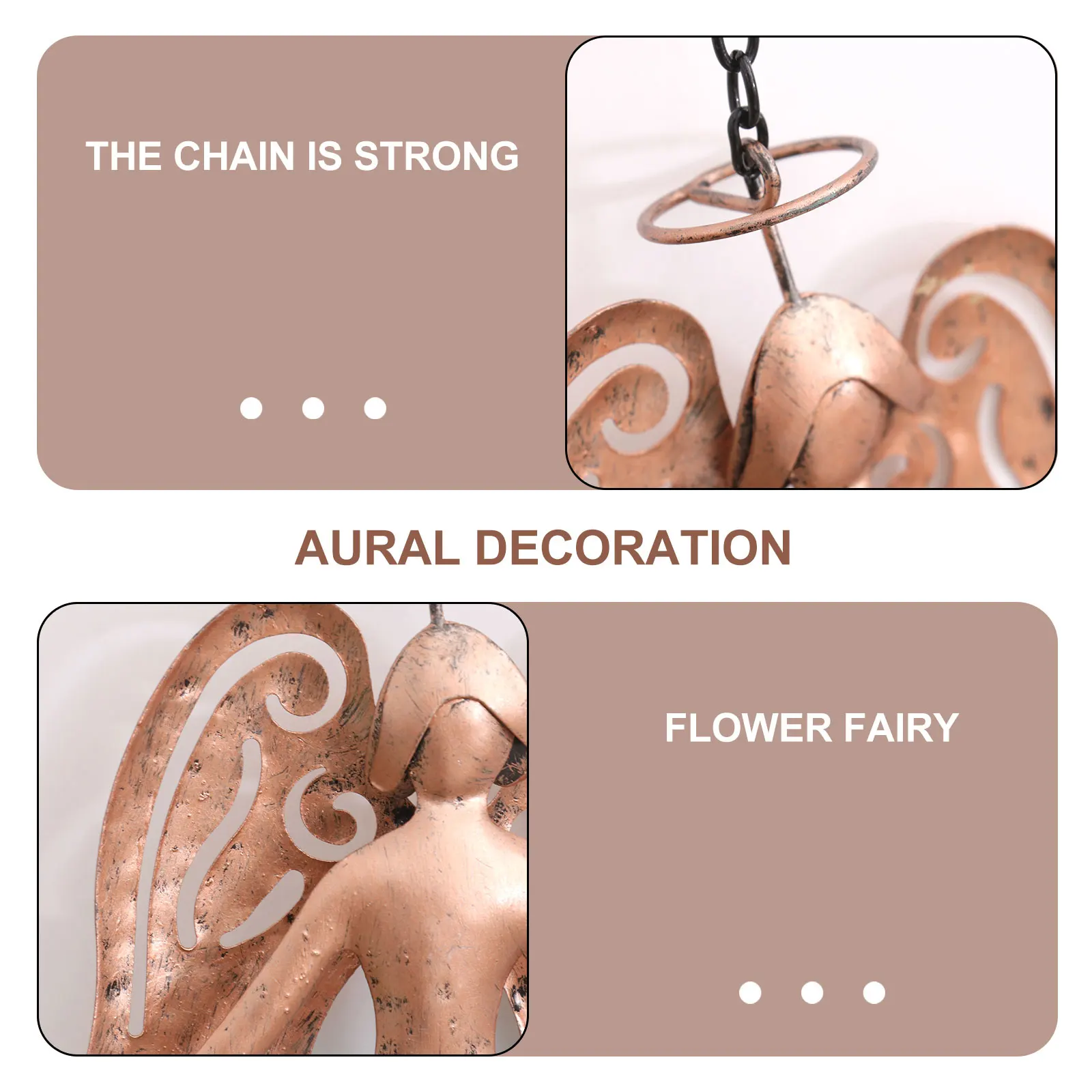 

Luminous Metal Pendants Shiny Pink Decorative Hanging Adornment Garden Balcony Night Light Metal Charm Christmas Decor