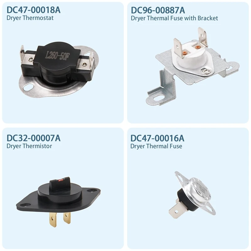 ชุดองค์ประกอบความร้อนสำหรับเครื่องอบผ้า ใช้แทนรุ่น DVE45N5300W/A3 DVE45N5300V/A3 DVE45T3400V/A3 DVE50M7450P/A3 DVE45N5300F-A69M