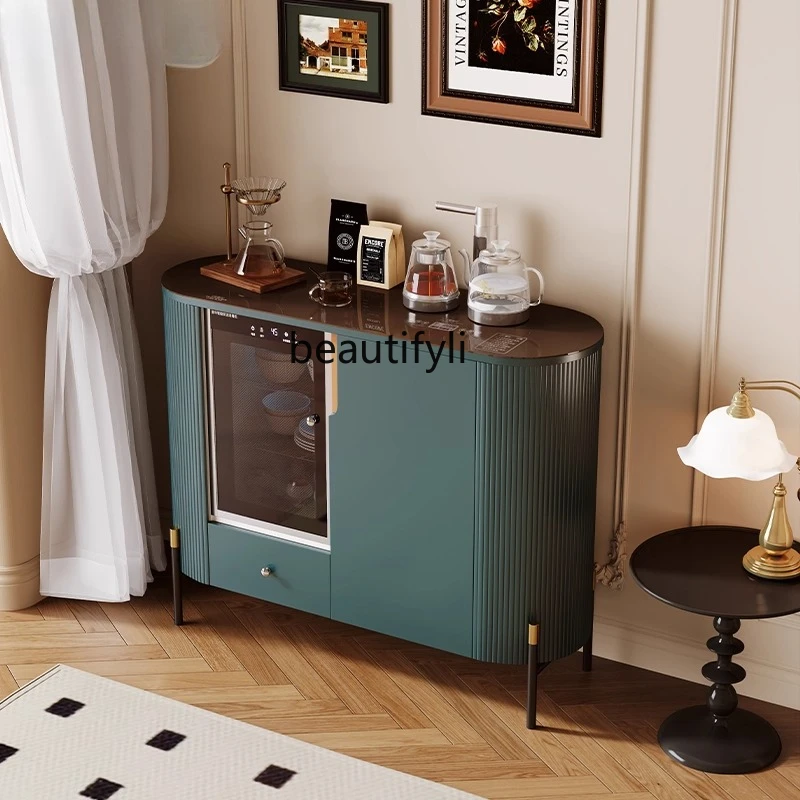 

Voice-Controlled Tea Bar Machine Sideboard Living Room Household Solid Wood Water Intelligent Integrated Cabinet with
