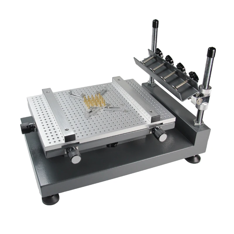 YXING เดสก์ท็อปคู่มือ LED PCB Solder Paste ลายฉลุหน้าจอเครื่องพิมพ์การพิมพ์ YX3040 สําหรับ PCB Smt Pick and Place สายการผลิต
