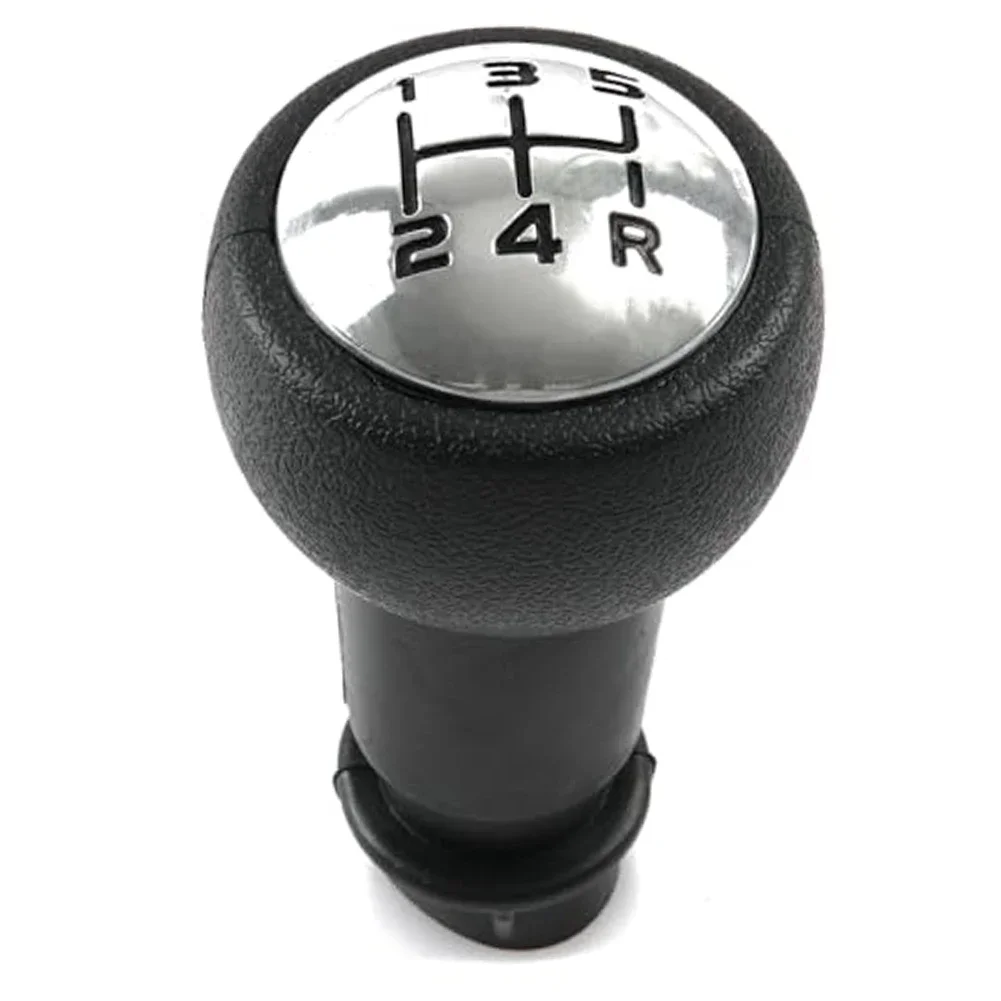 Black Chrome Knob 5 Speed Gear Lever Replacement Driving Experience Improved Long-lasting Performance