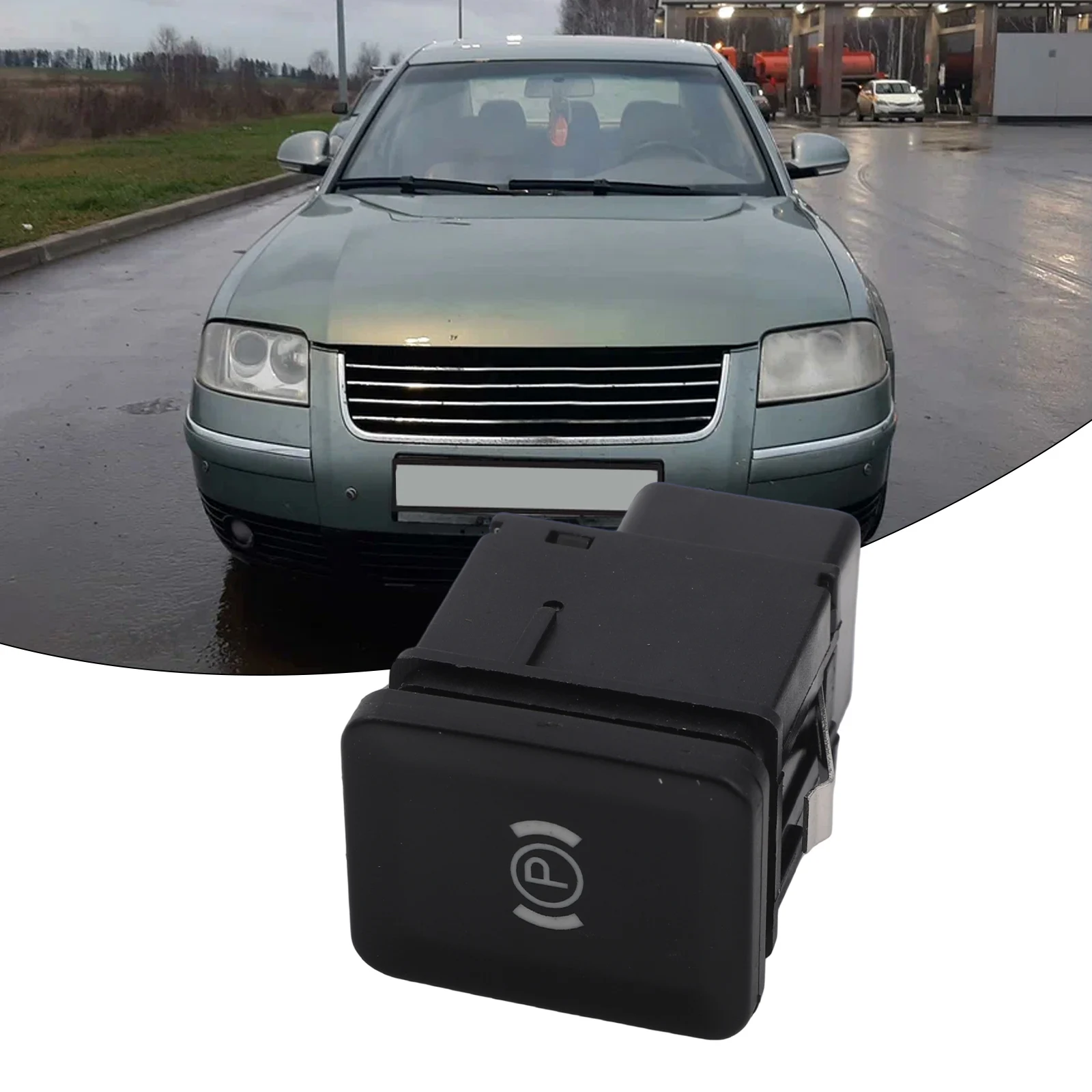 As Shown In The Figure Handbrake Switch Plastic metal Components DIY Friendly Easy Installation Aftermarket Compatible