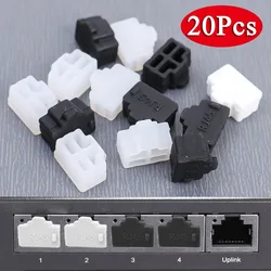 Reusable Ethernet Hub Port RJ45 Anti Dust Cover Cap Protector Plug RJ45 Dust Plug for Laptop/ Computer/ Router RJ45 Connector