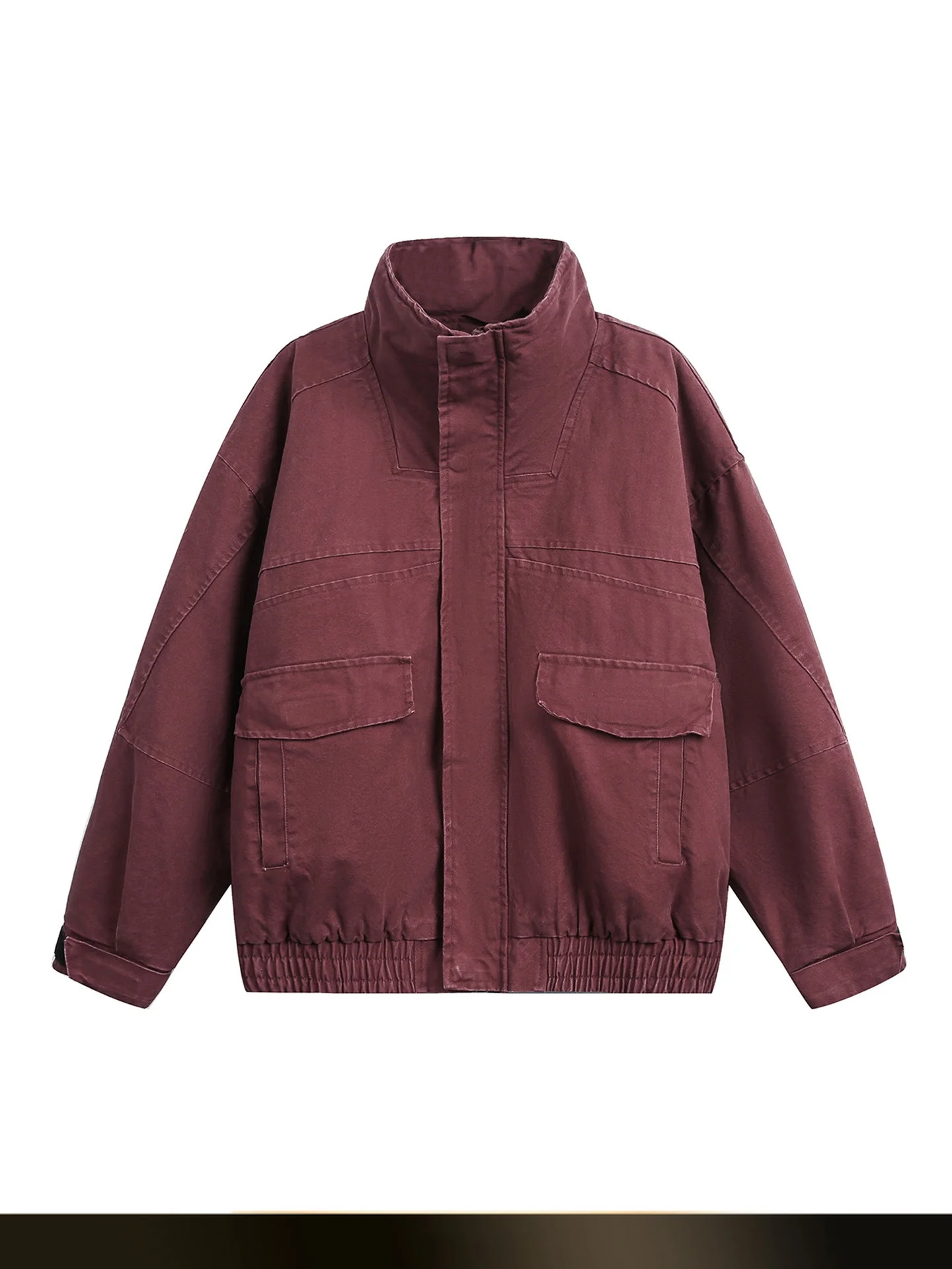 

Retro Japanese Sle Stand Collar Men's down Jaet 90% down Loose Fit ort Workwear Coat Warmth Youth Faion Cotton Fabric