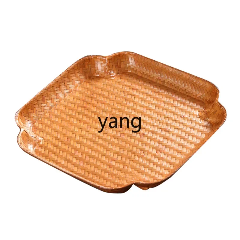 LH Handmade Bamboo Woven Large Lacquer Fruit Plate 5 LH Handmade Bamboo Woven Large Lacquer Fruit Plate