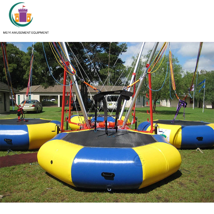 4 in 1 New Design Large Mobile Bungee Trampoline for 4 Persons Commercial Bungee Jumping Trampoline