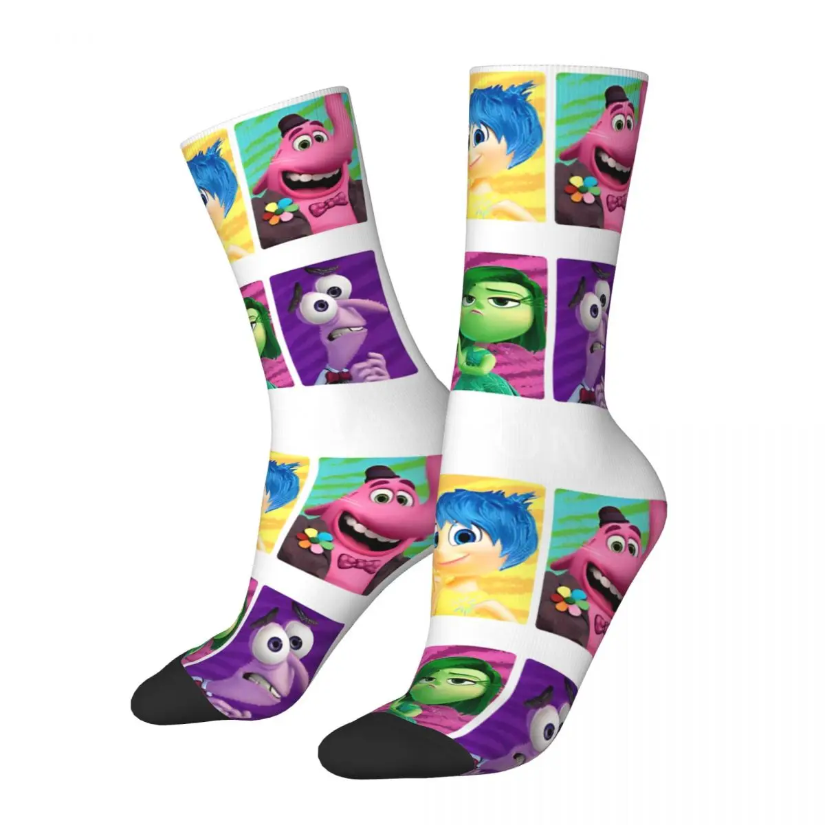 Autumn Winter Funny Unisex Inside Out Many Emotions Socks Non-slip Skateboard Socks