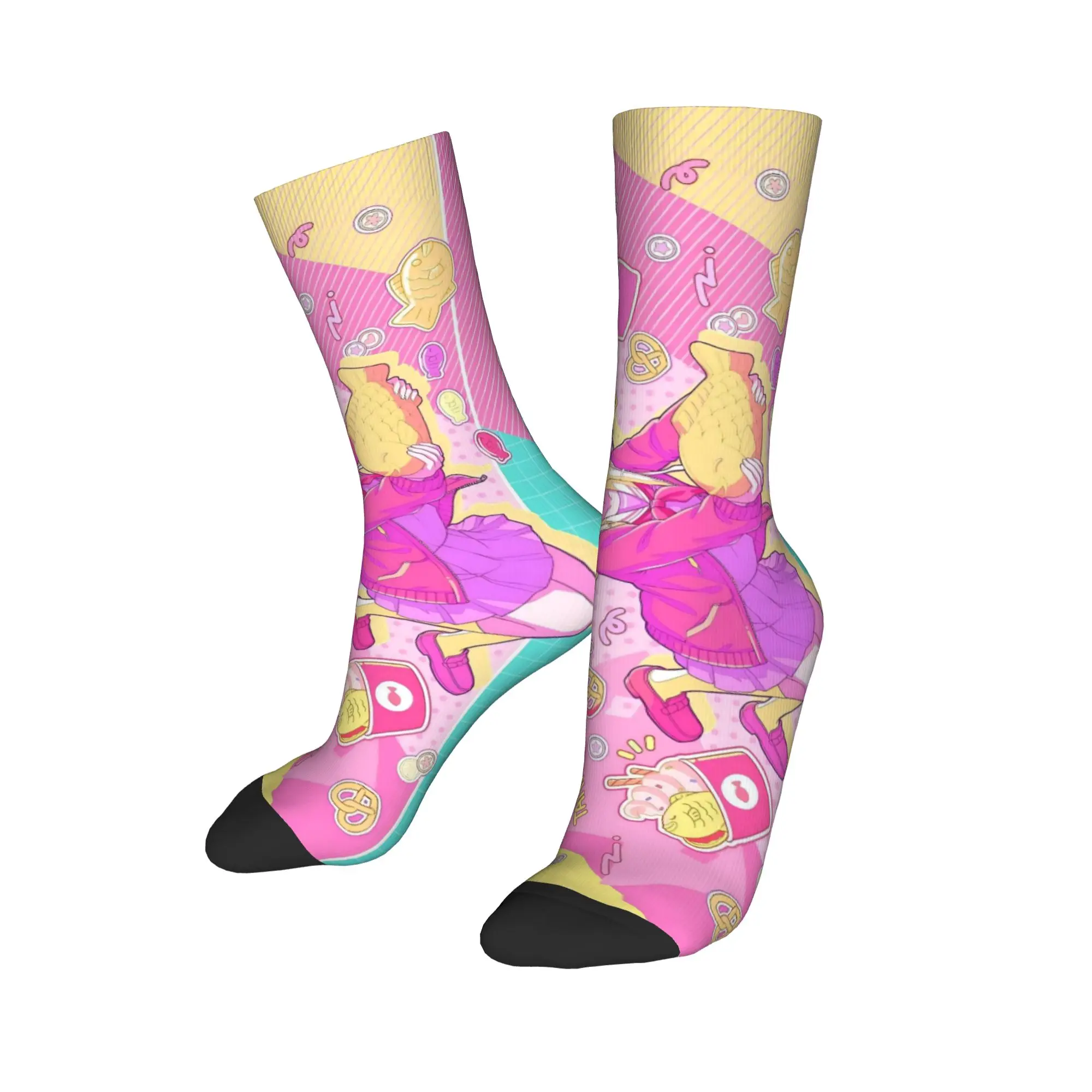 Happy Funny Men's Socks Hip Hop Emu Otori Sock Polyester Singer Anime Skateboard Women's Socks Spring Summer Autumn Winter