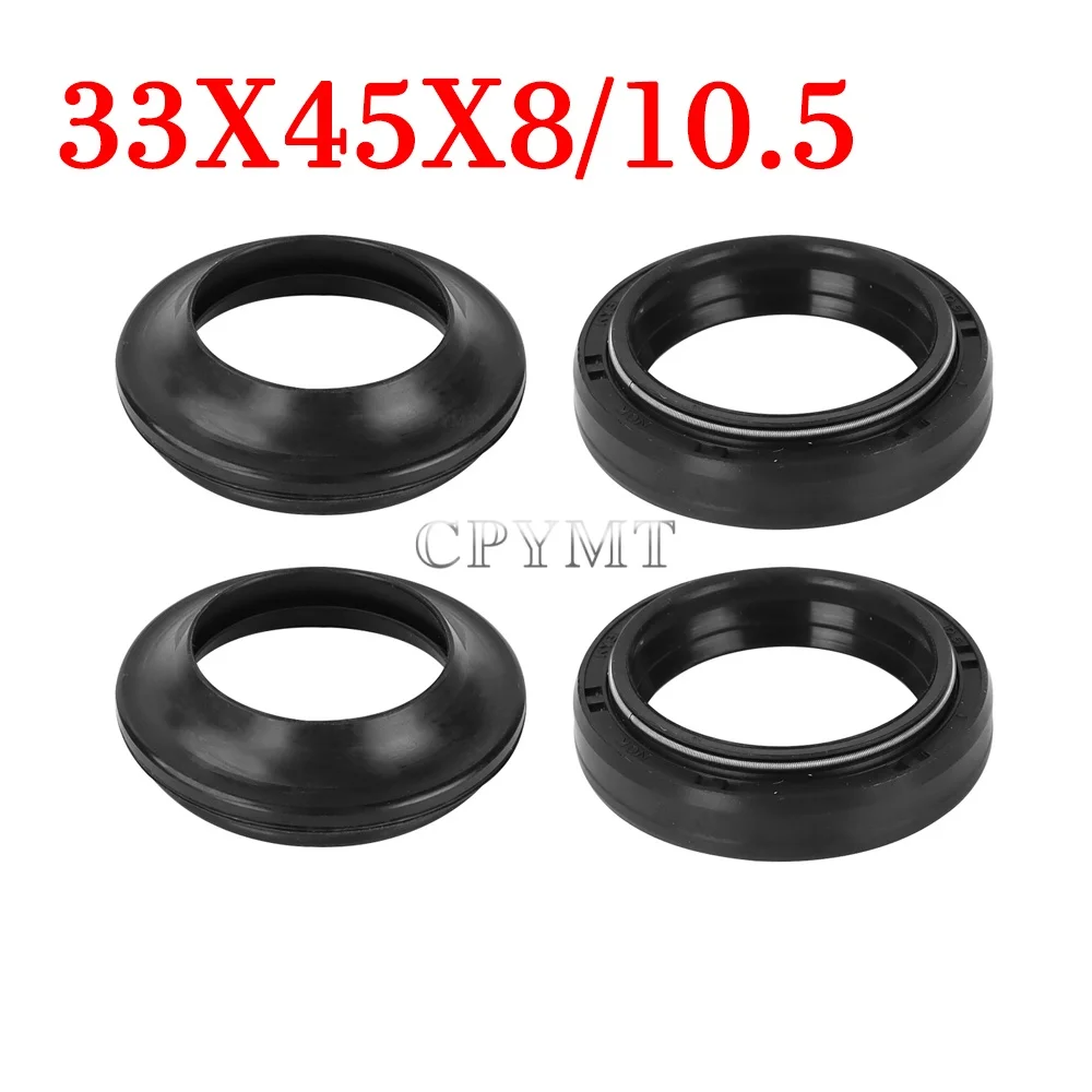 33X45x8/10.5mm Front Fork Suspension Oil Seal Dust Cover FIT For RV125 VAN VAN RV 125 03-09 51153-05F10 NEW BURMAN 200