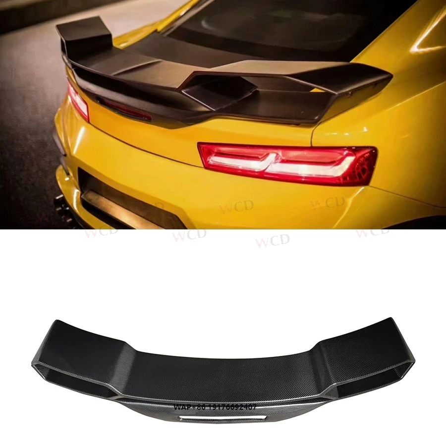 

High Quality forChevrolet Camaro 2016-2020 Rear Spoiler Double Trunk 5 Style Wing in Real Carbon Fiber