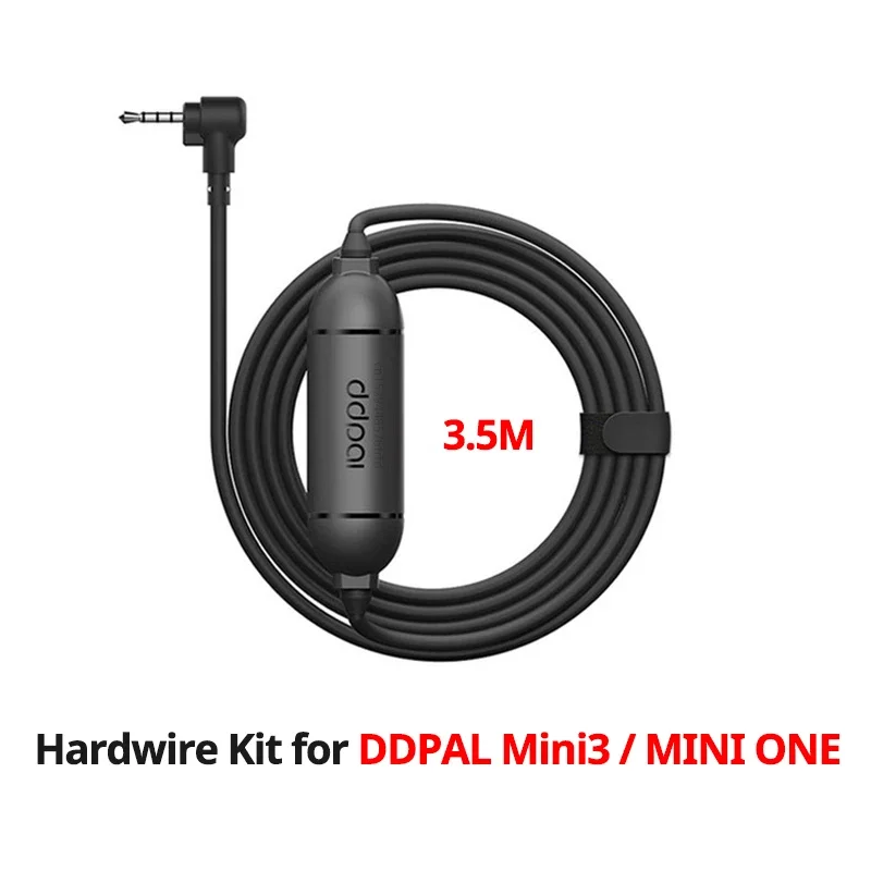 Youpin DDPAI 12/24V Micro USB Car Charger Hard Wire Hardwire Kit for DDPAI Mini Mini3 Mini1 N3 Z5 Dash Cam Camcorder Vehicle DVR