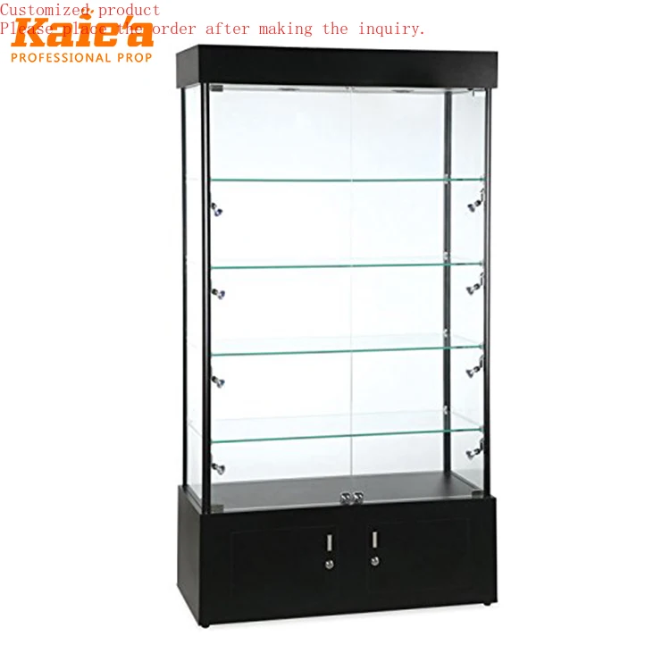 

Display Furniture for Retail Shop Low Price Glass Display Cabinet Lockable Display Showcase with Led Light
