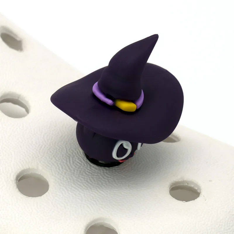 1/15 stücke 3D Halloween Party Horrible Schuh Zubehör Schwarze Katze Geist Hexe Schuh Charms Frau Männer Kinder Pins schnalle Dekorationen – Detail 7