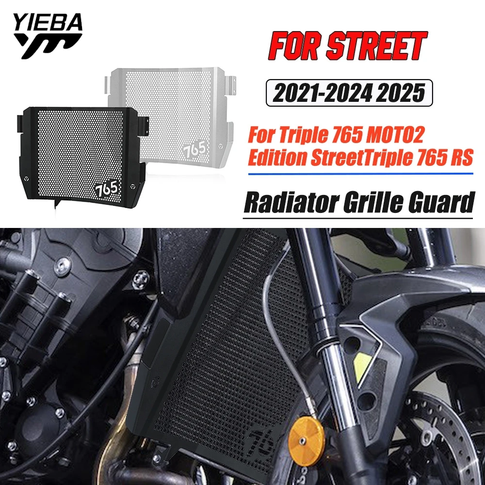 

For Street Triple 765 MOTO2 Edition StreetTriple 765 RS 2021 2022 2023 2024 2025 Motorcycle Radiator Grille Guard Cover Protect