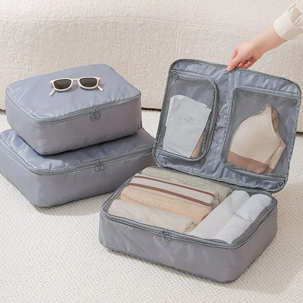 

Foldable Clothes Storage Bag Large Capacity Space Saving Travel Luggage Bag Waterproof with Zipper Clothes Packing Cube