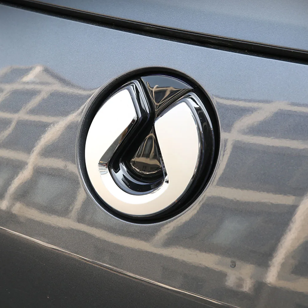 ل Denza N9 بالتنقيط الغراء شعار السيارة لاصقة تزيين الأسود المحارب تعديل لوازم مغطاة مغطاة مقاوم للماء ودائم